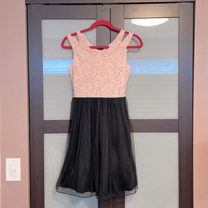 Kids Large pink black dress